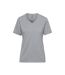 T-shirt Bio Workwear Femme Gris Chiné James And Nicholson-1
