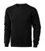 Elevate Mens Surrey Crew Neck Sweater (Solid Black) - UTPF1849