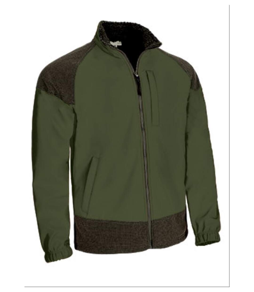 Veste softshell - Homme - CALEDONIA - vert militaire