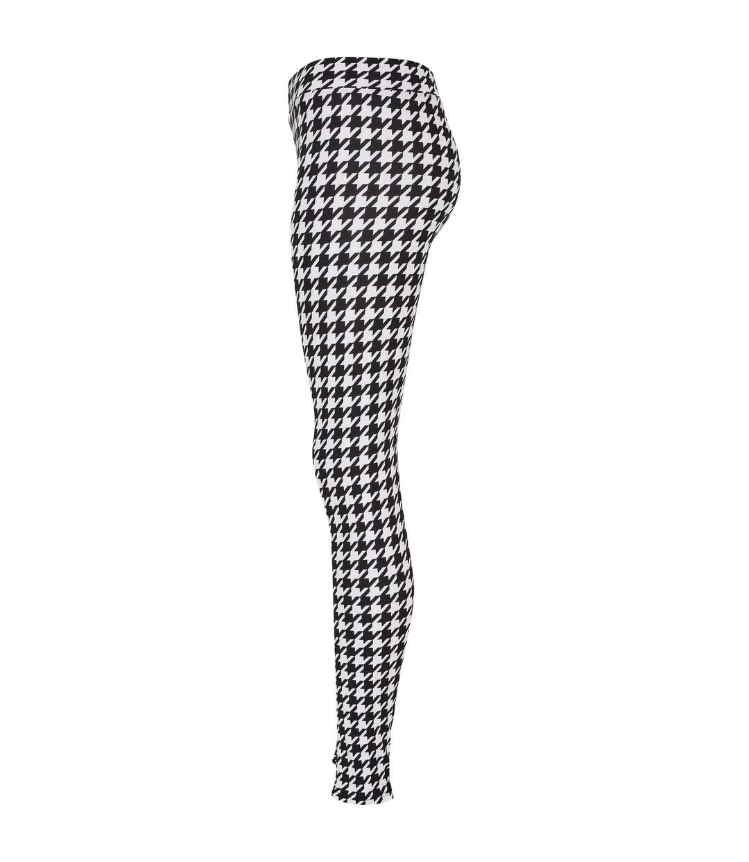 Legging Motif/style Pied-de-poule Femme Noir Urban Classics-3
