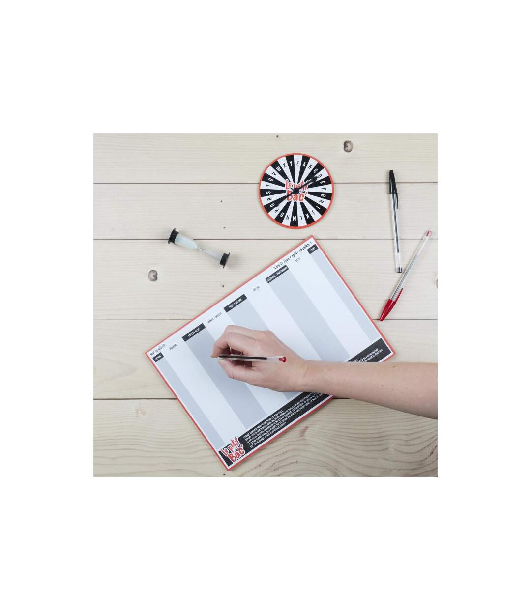 Jeu du Baccalauréat 50 Feuilles 29cm Gris & Blanc-2