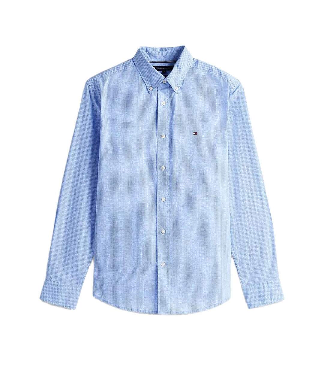Chemise bleu clair homme tommy hilfiger flex-2