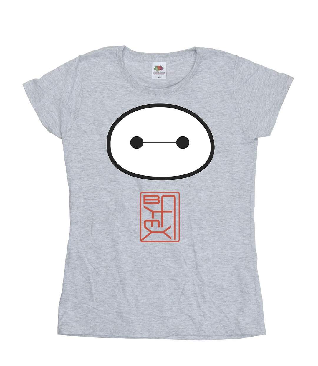 Disney - T-shirt BIG HERO BAYMAX ICON - Femme (Gris chiné) - UTBI13179-1