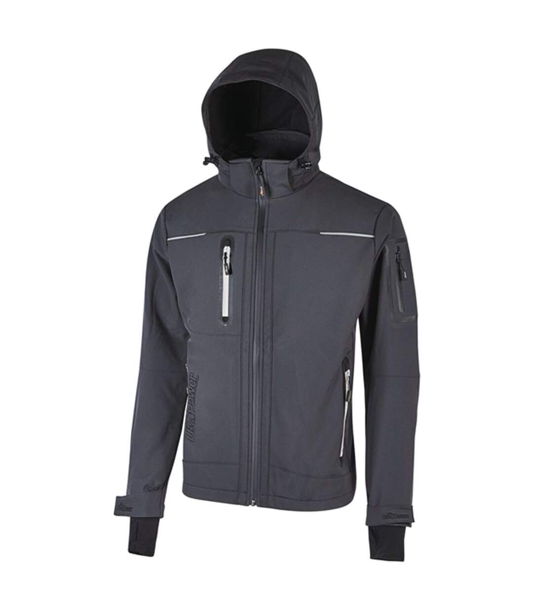 Veste softshell manches longues - Homme - UPFU187 - gris asphalte-1