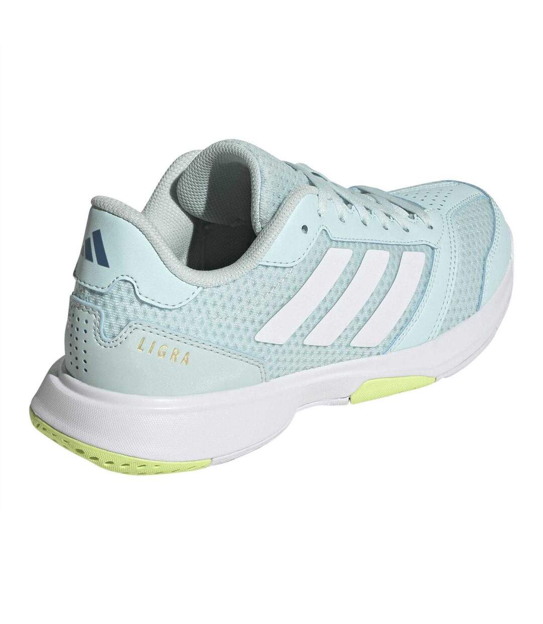 Chaussures De Volley-ball Femme Turquoise Pâle Blanc Jaune Adidas-2