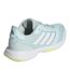Chaussures De Volley-ball Femme Turquoise Pâle Blanc Jaune Adidas-2