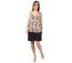 Top femme noir et beige IVANOE larges bretelles Coton Du Monde-1