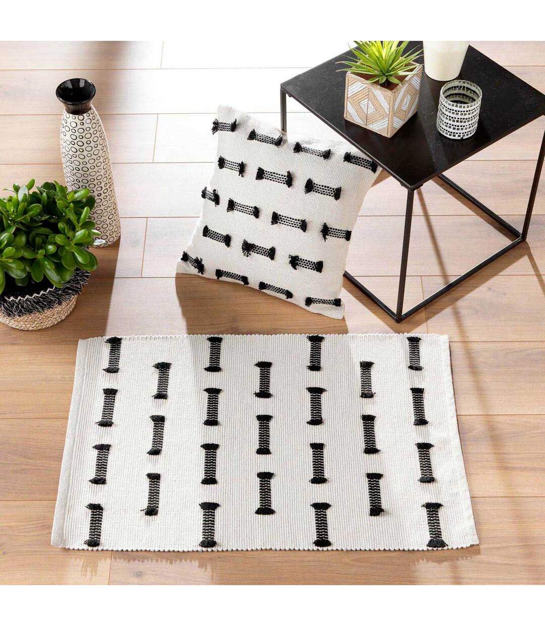 Tapis Déco Tissé Juline 50x80cm Naturel-3