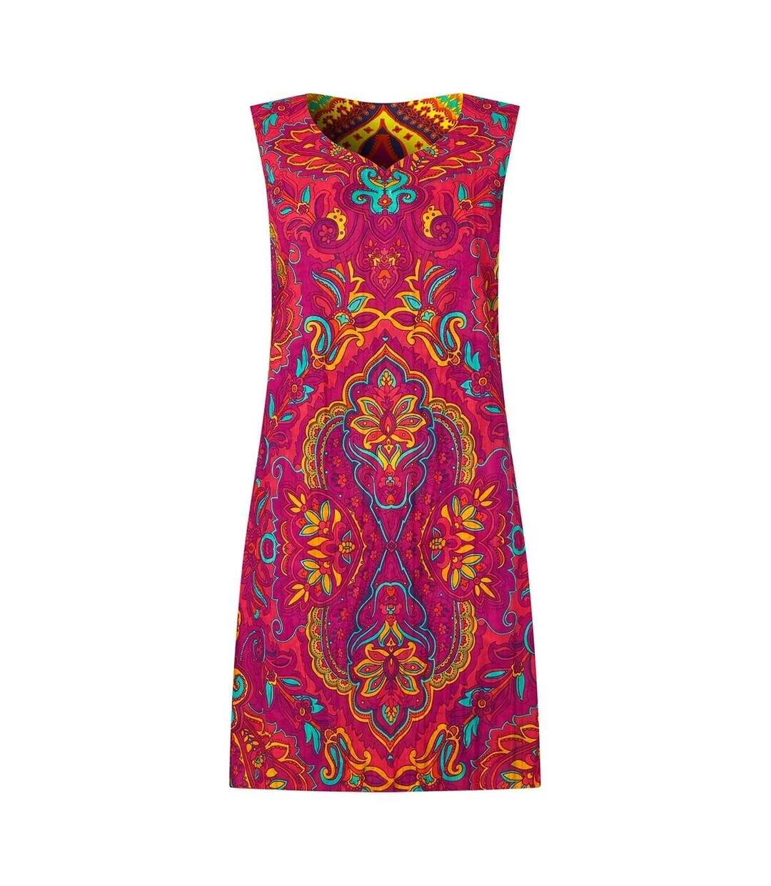 Womens/ladies Standout Reversible Sleeveless Tunic Yellow Joe Browns-4