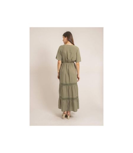 Robe longue avec broderies IREANE - Dona X Lisa