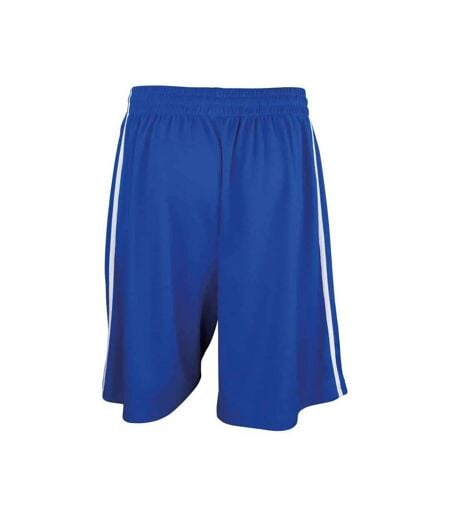 Short De Basket Homme Bleu Roi Blanc Spiro