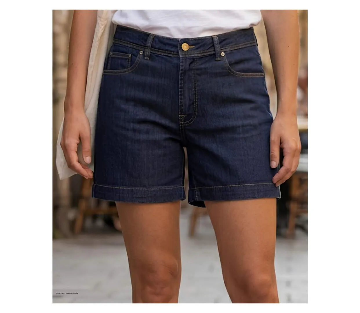 MAYFLOWER SE0074 - Short 5 poches en jean stretch : l'indispensable confort denim-1