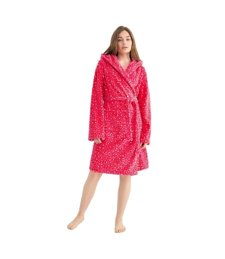 Peignoir Motif/style Imprimé Léopard Femme Rose Urban Threads