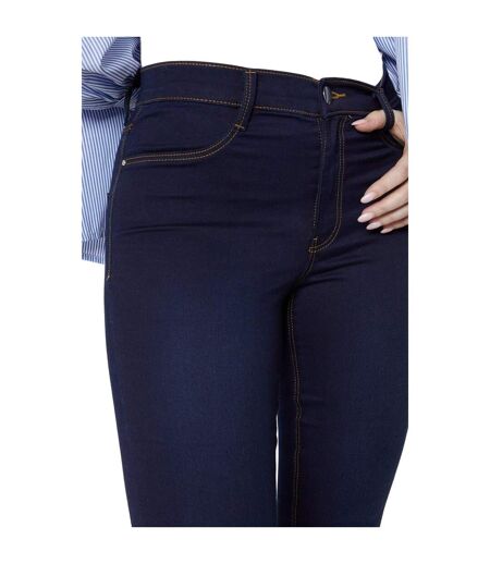 Womens/ladies skinny ankle grazer jeans indigo Dorothy Perkins