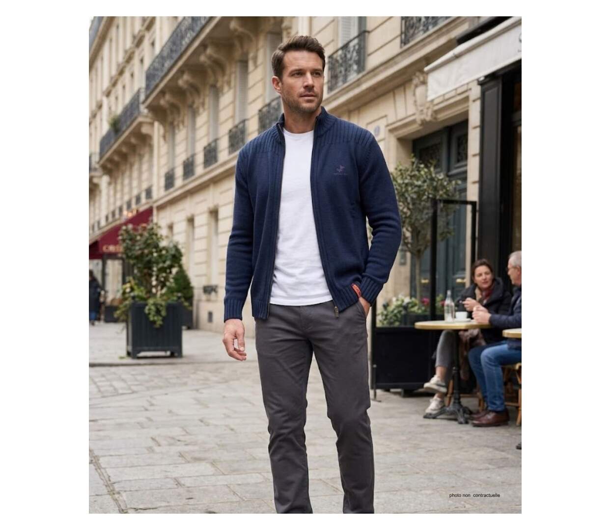 Cardigan fermeture zippée CLIFF1-3