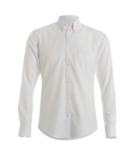 Chemise à manches longues homme blanc Kustom Kit