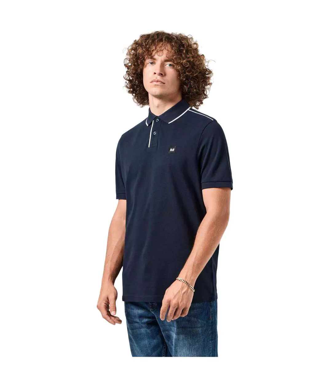 Polo Astola Homme Bleu Marine Blanc Weekend Offender-1