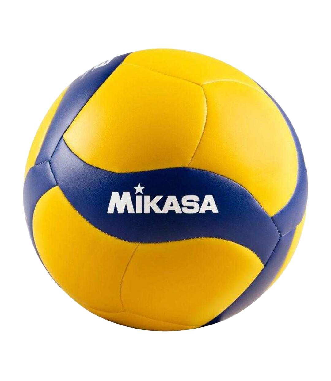 Ballon De Volley-ball Motif/style Logo V360w-sl Taille 5 Bleu Jaune Mikasa-1