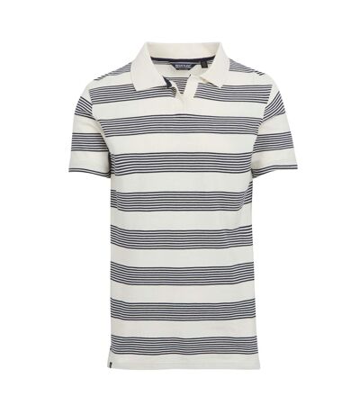 Polo tempete homme blanc cassé / bleu marine Regatta