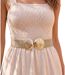 Ceinture en élasthanne et Polyester pour Femme - élégance Intemporelle - Couleur taupe-1