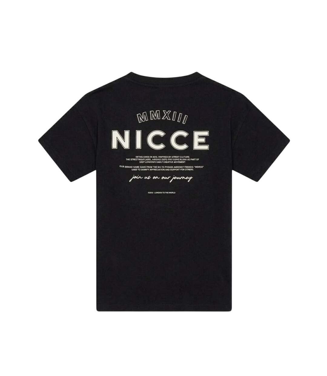 T-shirt Homme Noir Nicce-2