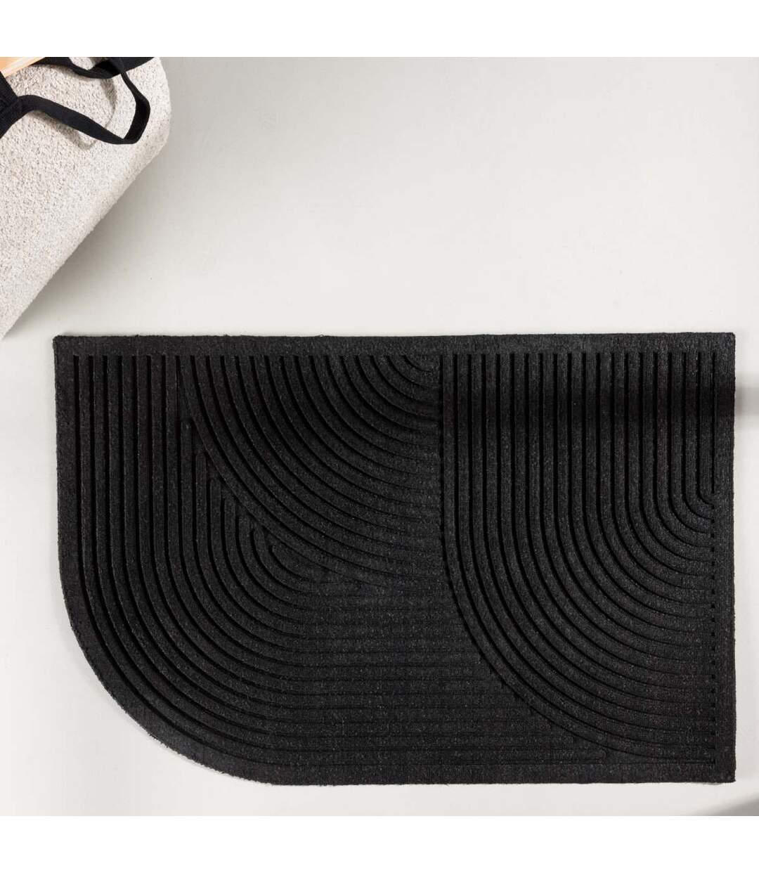 Paillasson Design Valentino 60x90cm Noir-2