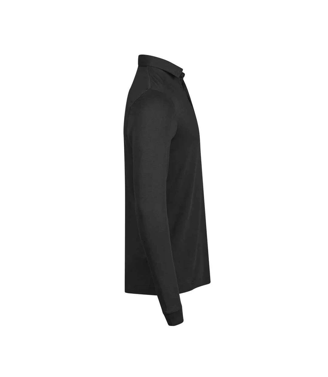 Polo Manches Longues Homme Noir Tee Jays-4