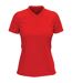 Womens/ladies Stretch Polo Shirt Scarlet Red Stedman-1
