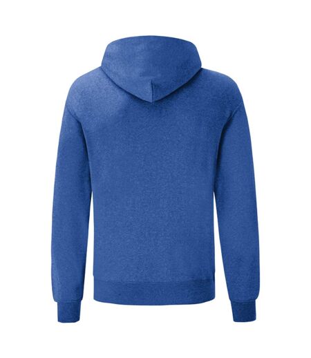 Sweat À Capuche Classic Adulte Bleu Roi Chiné Fruit Of The Loom