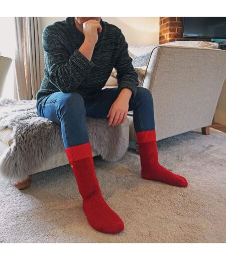3 Pairs Mens Thick Winter Thermal Socks with Seamless Toe