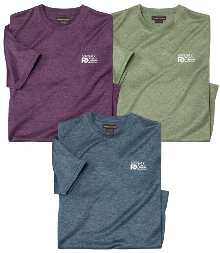 Lot de 3 Tee-Shirts Sport Flammé 