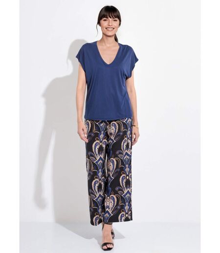 T-shirt fluide manches courtes porté loose