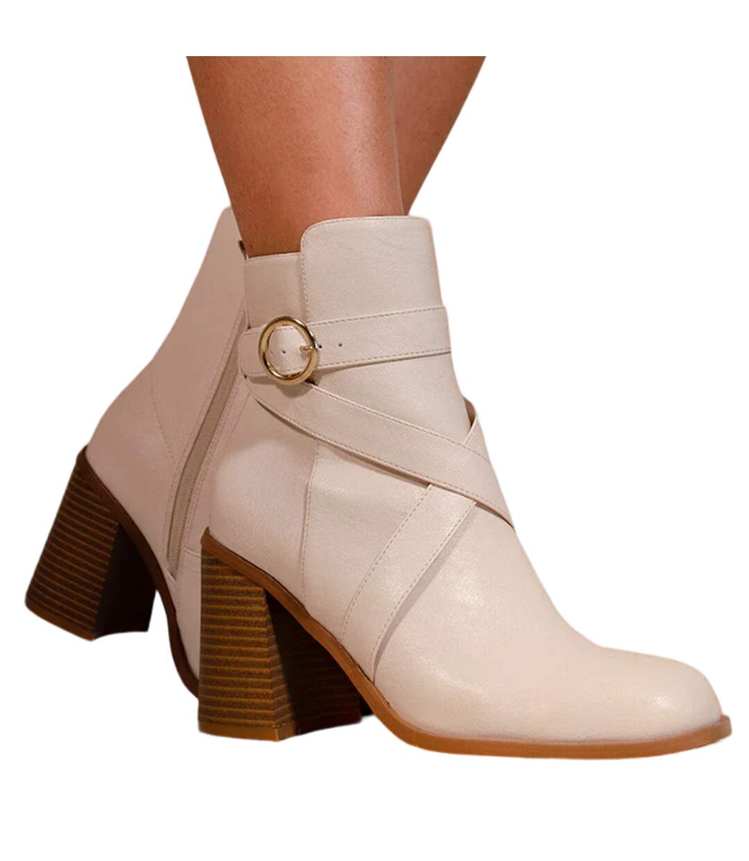 Bottines aislinn femme blanc cassé Where´s That From-2