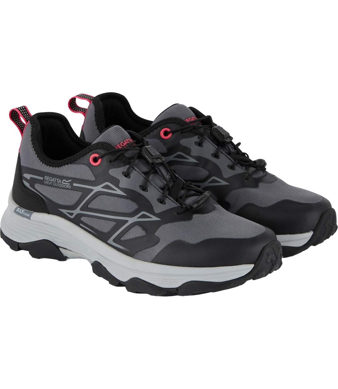 Womens/ladies Blaze Trainers Seal Grey Peach Bloom Regatta-1