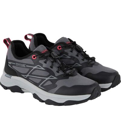 Womens/ladies Blaze Trainers Seal Grey Peach Bloom Regatta