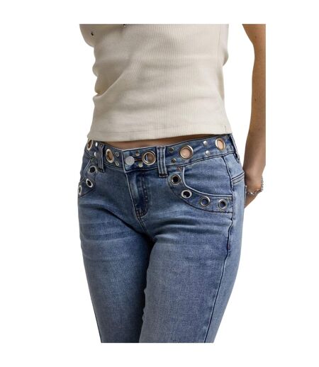 Womens/ladies Denim Bootcut Jeans Blue The Ragged Priest