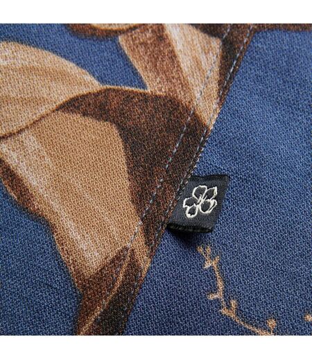 Unisex Adult Belmar Linen Blend Short-sleeved Shirt Navy Ted Baker