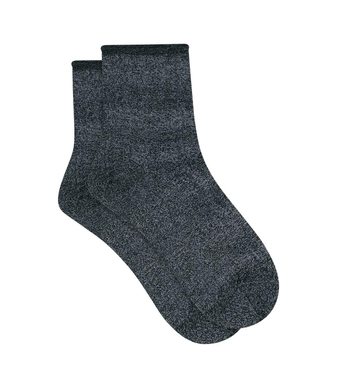 Lot de 2 paires de mi-chaussettes coton Mode-2