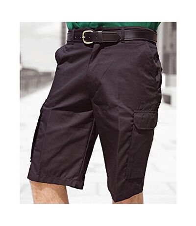 Warrior Mens Cargo Work Shorts (Black) - UTPC142
