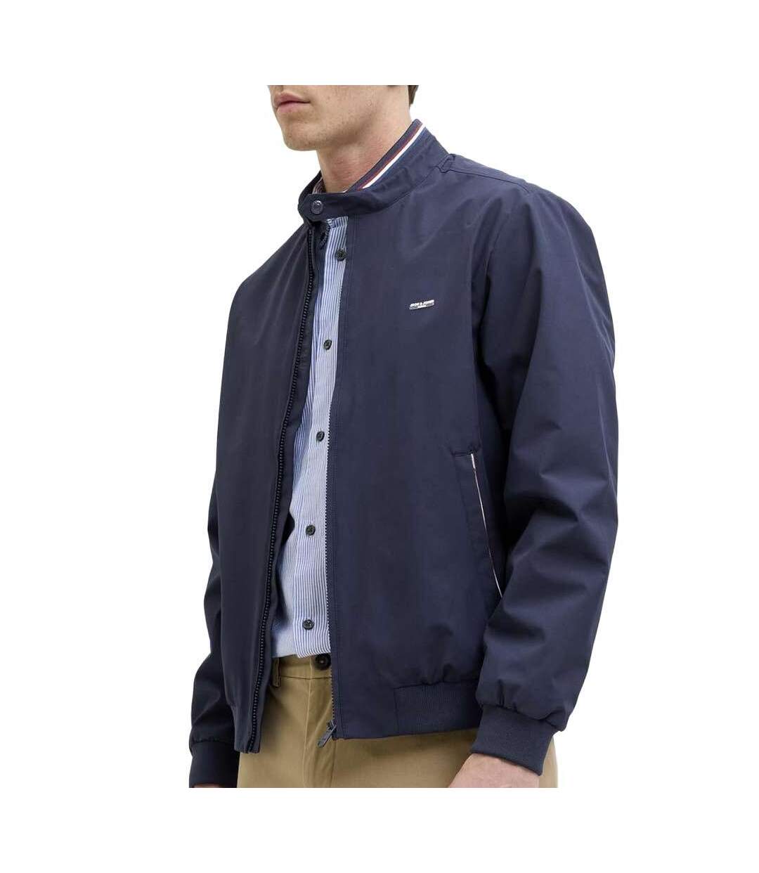 Veste marine jack & jones bomber-1