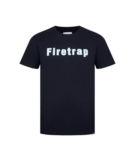 T-shirt Motif/style Logo Homme Noir Firetrap