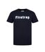 T-shirt Motif/style Logo Homme Noir Firetrap-1