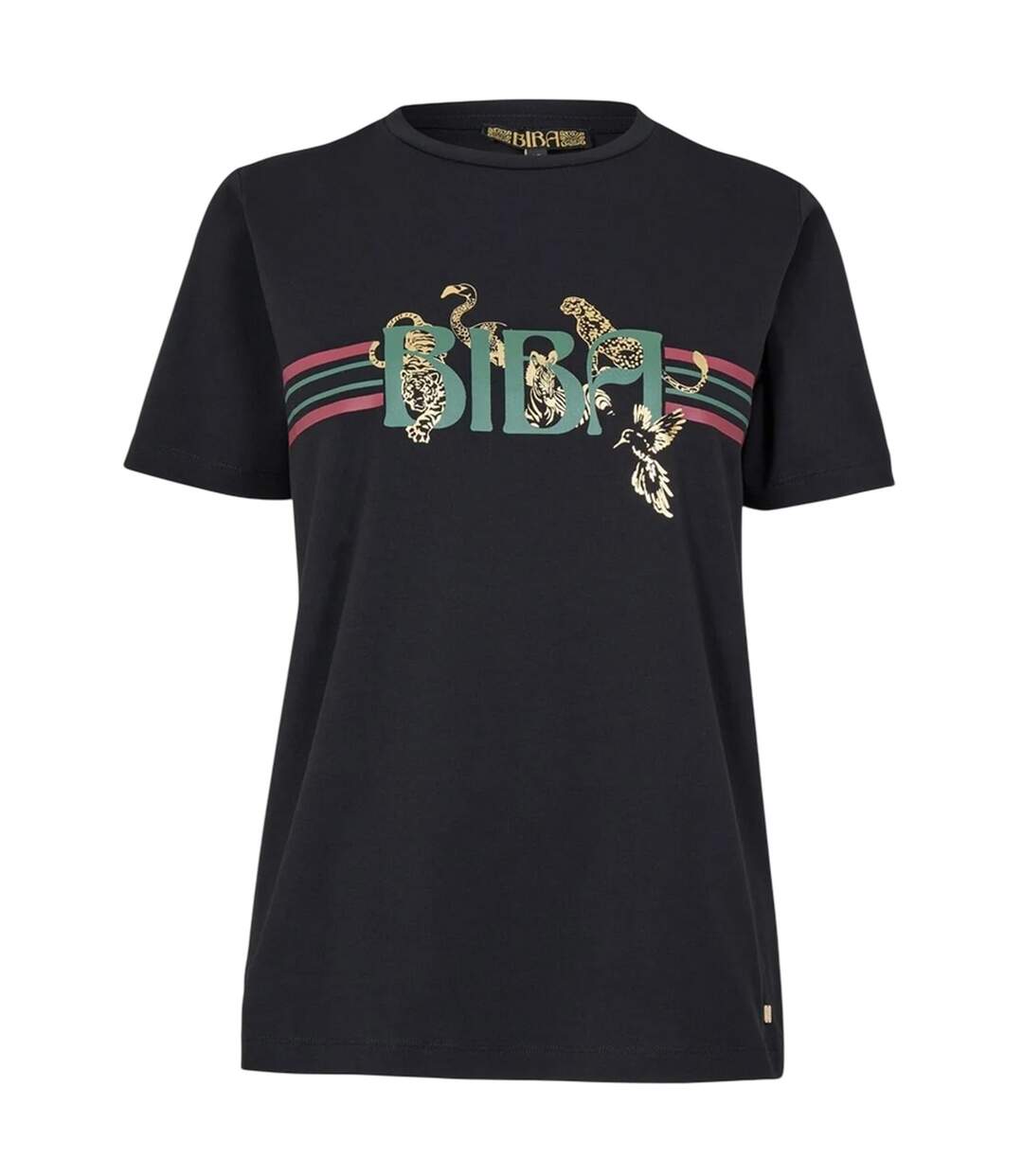 T-shirt Motif/style Animaux Femme Noir Biba-2