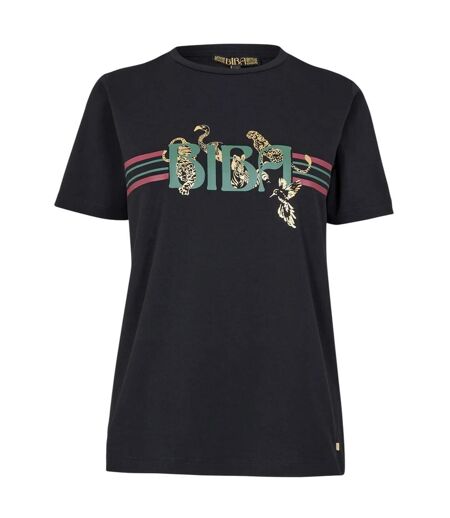 T-shirt Motif/style Animaux Femme Noir Biba