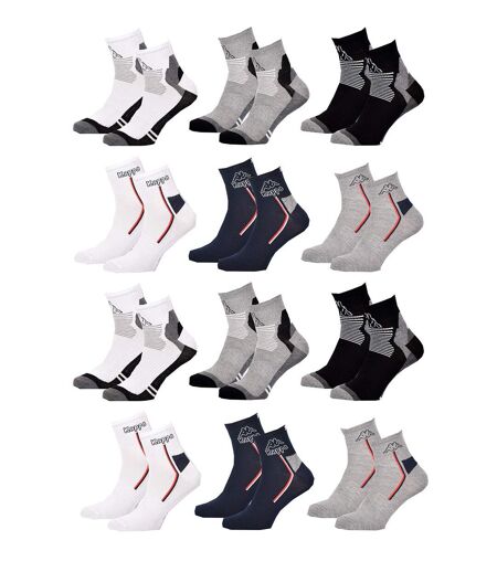 Chaussettes homme KAPPA Socquettes Tiges 2 tiers Pack de 12 paires QUARTER KAPPA SPORT