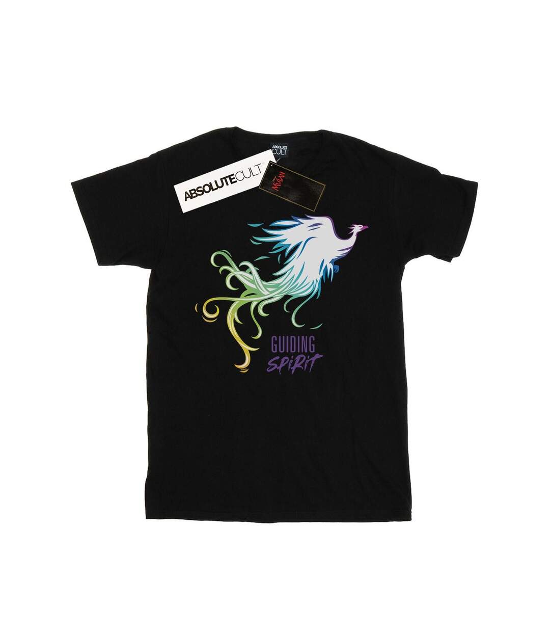 Disney Womens/Ladies Mulan Movie Phoenix Guiding Spirit Cotton Boyfriend T-Shirt (Noir) - UTBI35545-1