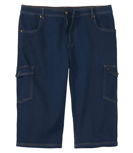 Le Pantacourt en Jean Stretch Cargo