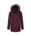 Mountain Warehouse Womens/Ladies Tarka II Long Padded Jacket (Burgundy) - UTMW1942