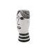 Vase Déco Visage en Porcelaine Face 26cm Blanc & Noir-3