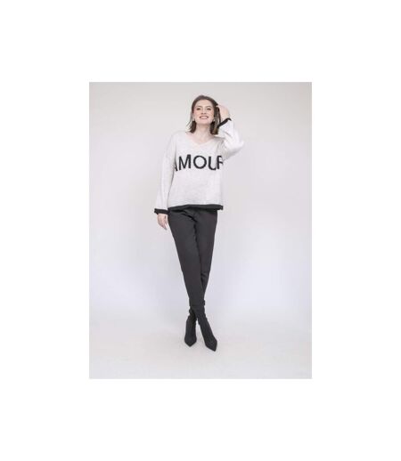 Pull inscription AMOUR KLAOFINA - Dona X Lisa